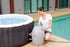 Bestway 54123 Miami Lay Z Spa 2 Person Indoor Inflatable Hot Tub Portable Hot Spa